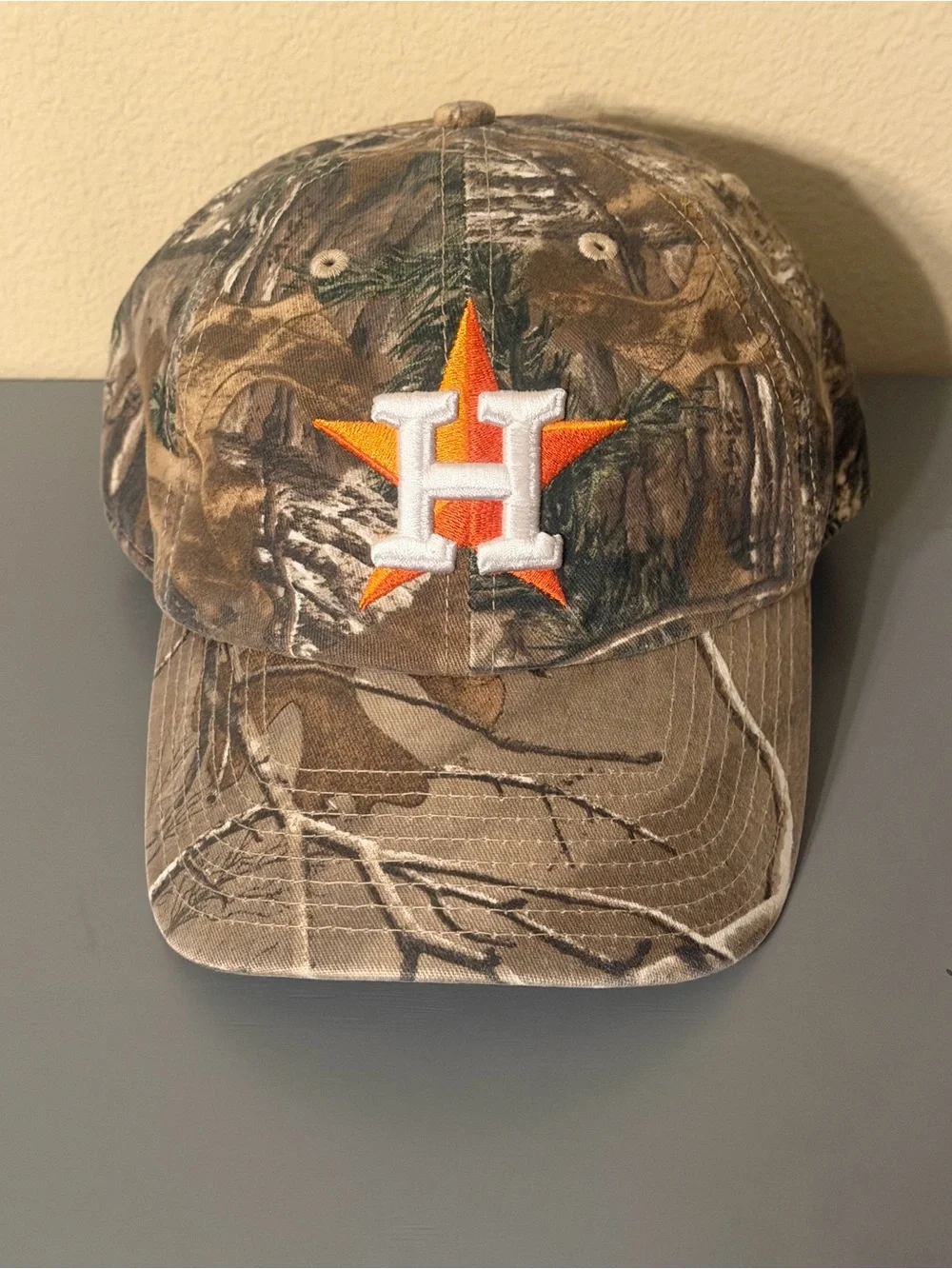 Houston Astros ’47 Brand Realtree Camo Dad Hat Adjustable NWT MLB